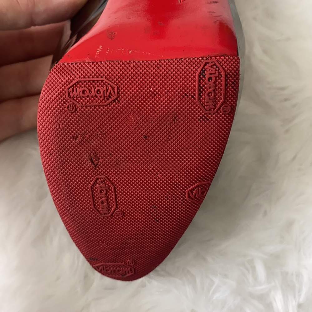 Christian Louboutin Black and Red Pumps - Picture 9 of 10